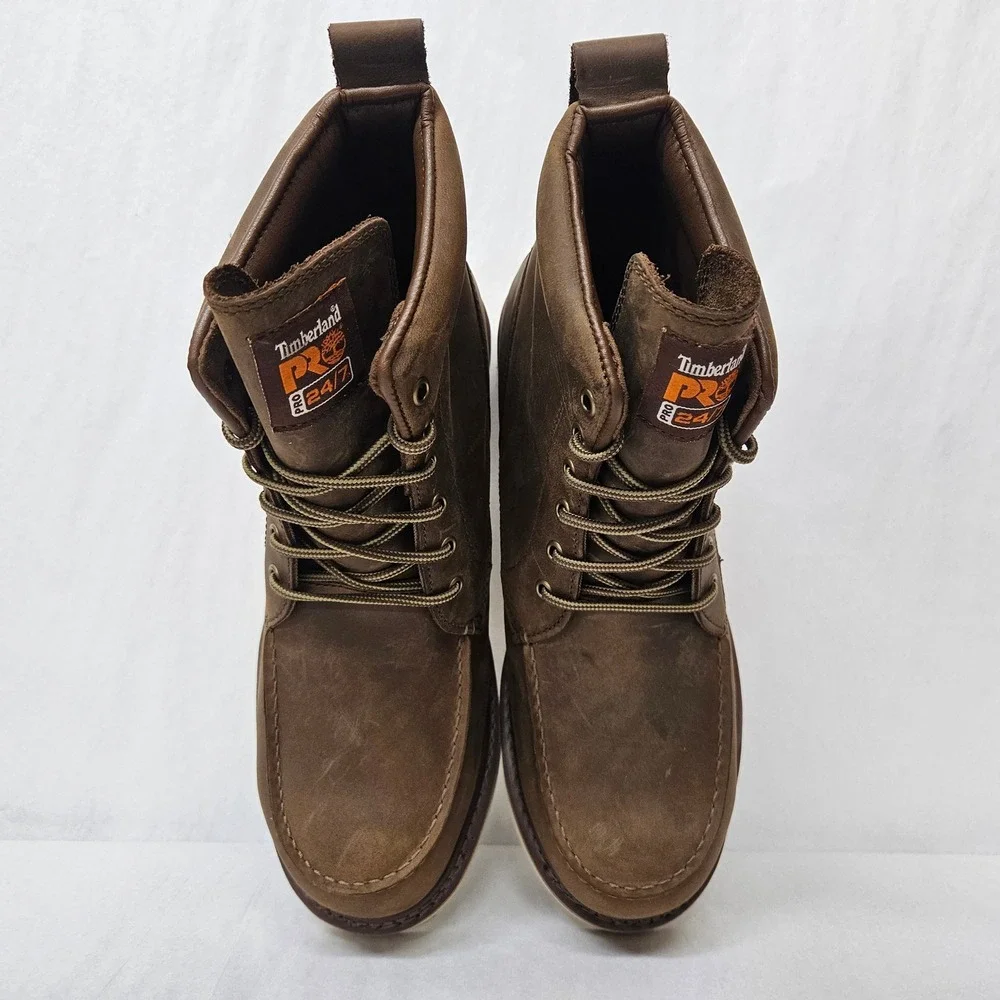 Timberland PRO Wedge‎ 6 Inch Work Boots TB1A5SXH214 Brown Leather Men Size 12
